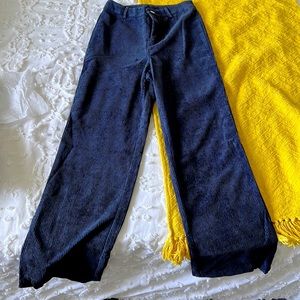 Shein Blue corduroy straight leg pants